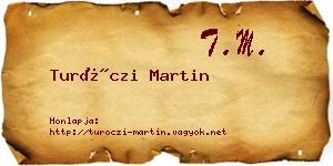 Turóczi Martin névjegykártya