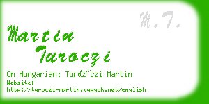 martin turoczi business card